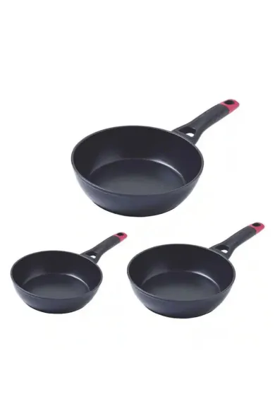 PYREX OPTIMA Set Of 3 Frypan 20 + 24 + 28 cm