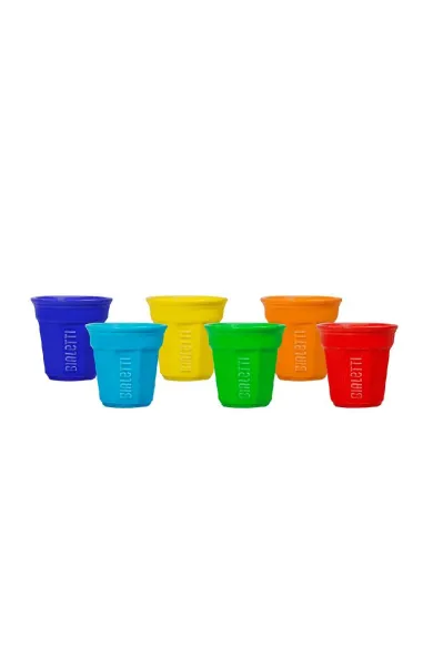 Bialetti Espresso Cups Set of 6 (0.6L, Multi-Colored)