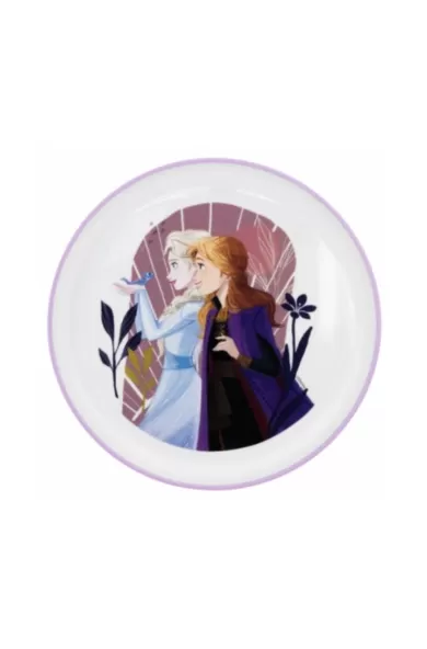 Disney Non Slip Bicolor Premium Plate - Frozen Trust The Journey