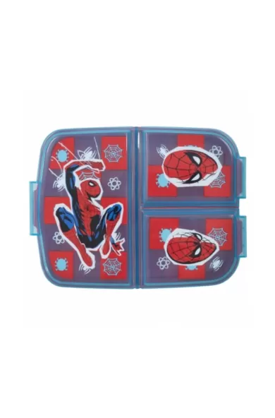 Disney Multi Compartment Sandwich Box - Spiderman Arachnid Grid