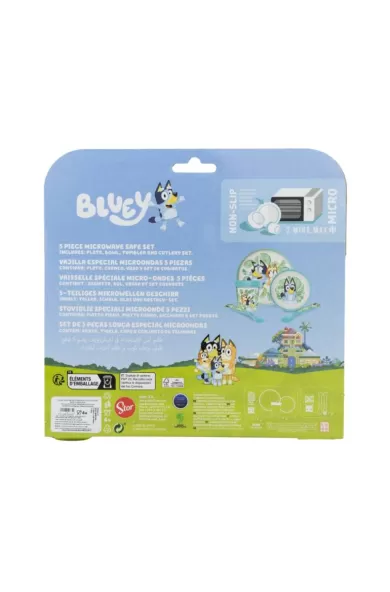 Disney Non Slip 5 Pcs Bicolor Premium Set In Standard Box - Bluey