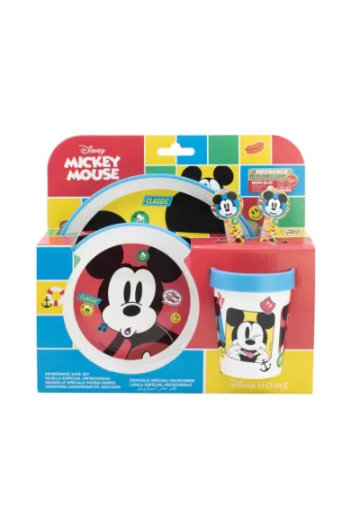 Disney Non Slip 5 Pcs Bicolor Premium Set In Standard Box - Mickey Mouse Fun-Tastic