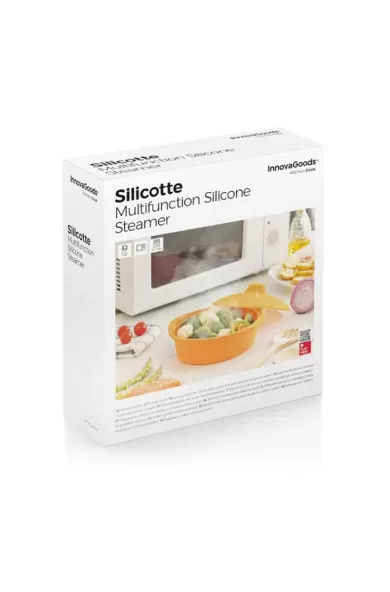 InnovaGoods Multifunction Silicone Steamer With Recipes Silicotte