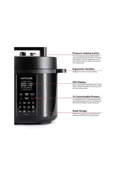 Nutricook Electric Pot 2 Black SS - 6L