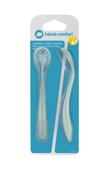 Bebe Confort Soft Silicone Spoons - Set of 2