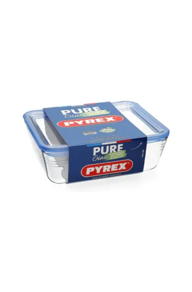Pyrex Rectangular Roast Dish With Glass Lid - 1.5L