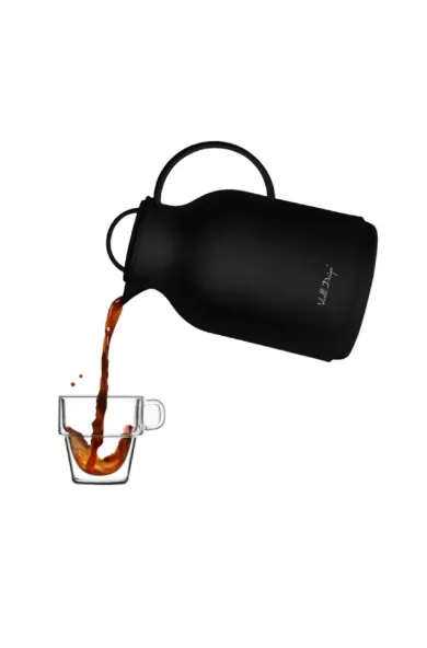 Vialli Thermos with glass insert Amo 1L - Black