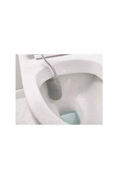 Joseph Joseph Flex Plus Light Grey Toilet Brush with Storage Caddy