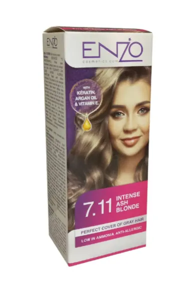Enzo Hair Color Women - Intense Ash Blonde 7.11