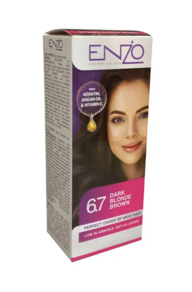 Enzo Hair Color Women - Dark Blonde Brown 6.7
