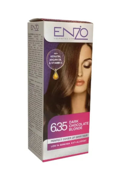 Enzo Hair Color Women - Dark Chocolate Blonde 6.35