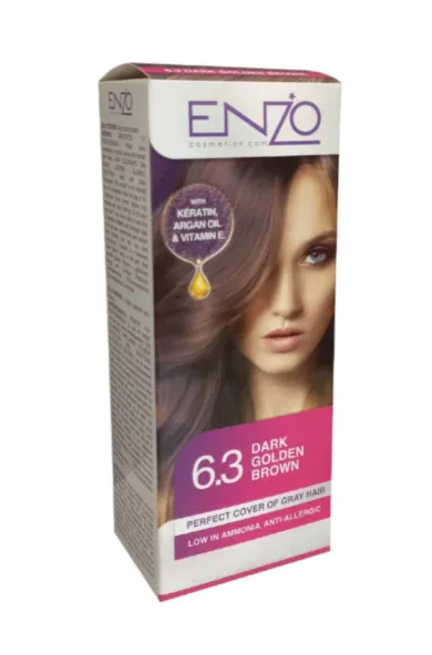 Enzo Hair Color Women - Dark Golden Brown 6.3