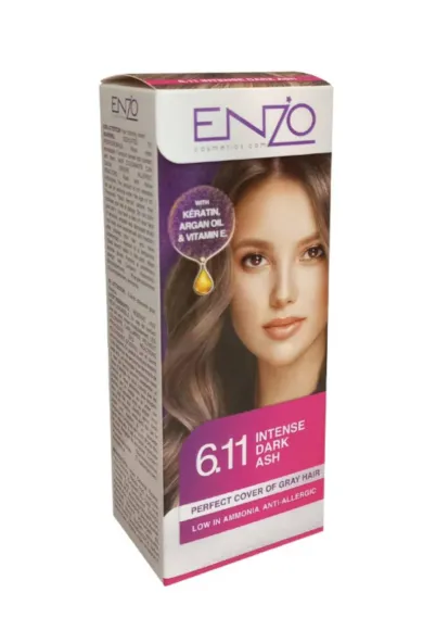 Enzo Hair Color Women - Intense Dark Ash 6.11