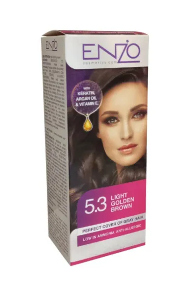 Enzo Hair Color Women - Light Golden Brown 5.3
