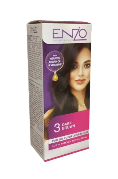 Enzo Hair Color Women - Dark Brown 3