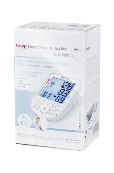 Beurer BM 49 Clinically Validated Voice Arm Blood Pressure Monitor