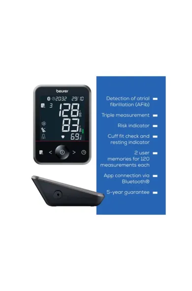 Beurer BM 64 Upper Arm Blood Pressure Monitor Atrial Fibrillation Detection