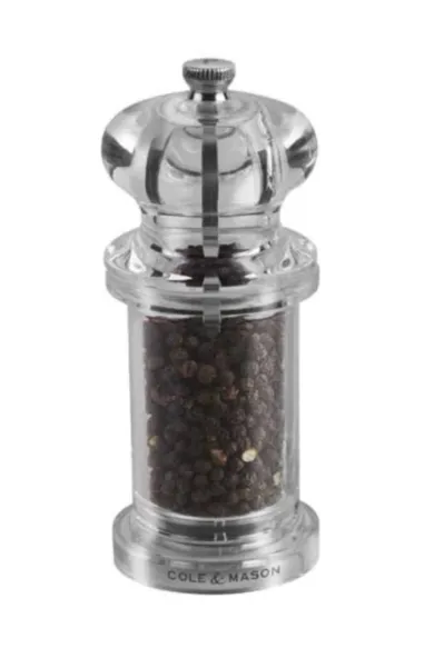 Cole & Mason 505 Salt and Pepper Grinder Set - Clear Acrylic