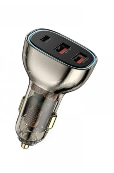 WIWU Geek 90W PD+QC Kirsite Fast Car Charger 2A+1C