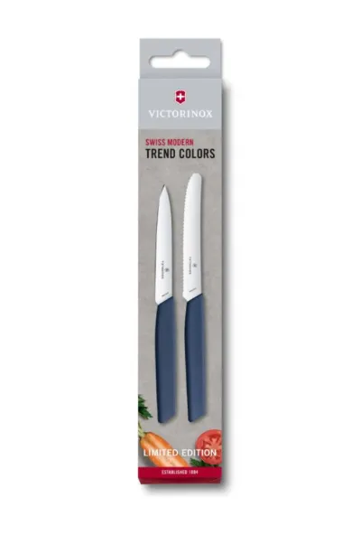 Victorinox Swiss Modern Paring Knife Set 2 Pieces - Blue