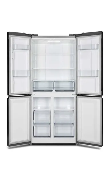 Big Chef 4 Doors Refrigerator Black Glass