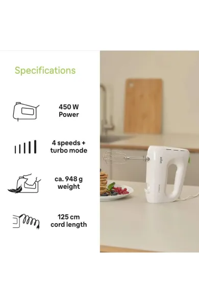 BRAUN MultiMix 1 Hand Mixer HM1100 White