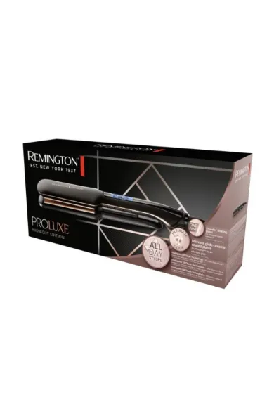 Remington Proluxe Midnight Wide Plate Hair Straightener S9150B