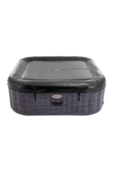 INTEX 6-PERSON GREYSTONE DELUXE SQUARE BUBBLE SPA SET