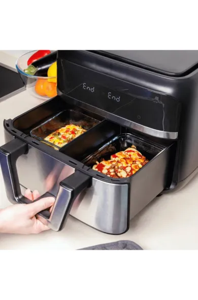 Pyrex Air Fryer Compatible Square Glass Dish Roaster 25cm 212B100