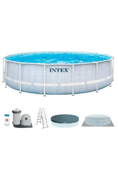 INTEX Chevron Prism Frame Premium Pool Set 488x122 cm