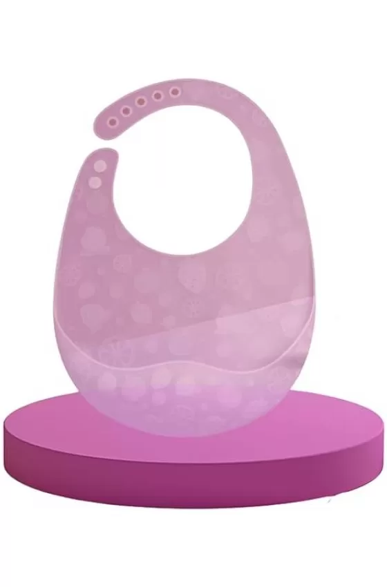 Silicone Feeding Bibs For Babies & Toddlers - Light Mauve