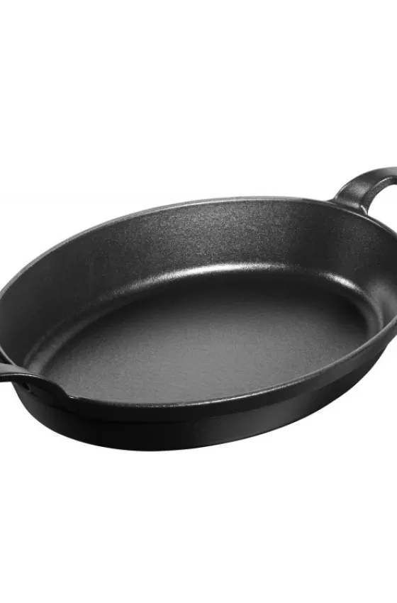 Staub Cast Iron Baking Dish Black Oval - 15cm