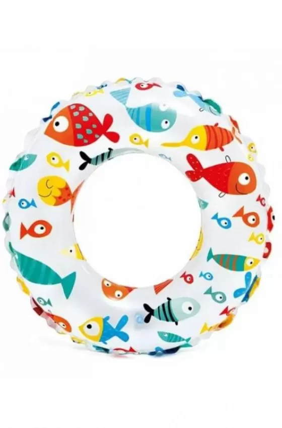 Intex Lively Print Swim Ring Colored Fish