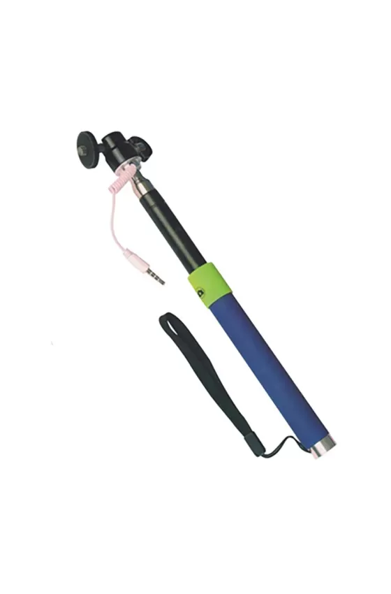 Conqueror Selfie Stick Wired - Blue