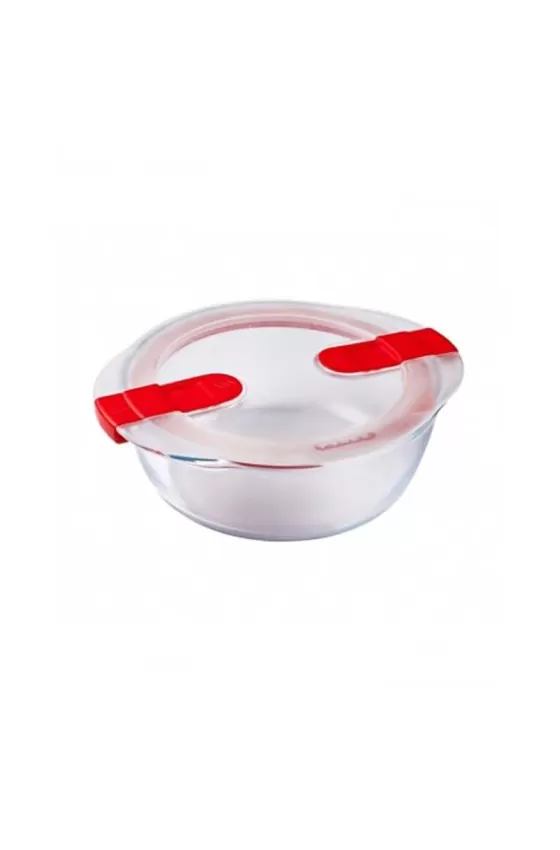Pyrex Cook & Heat Round Glass Food Container - 0.35L