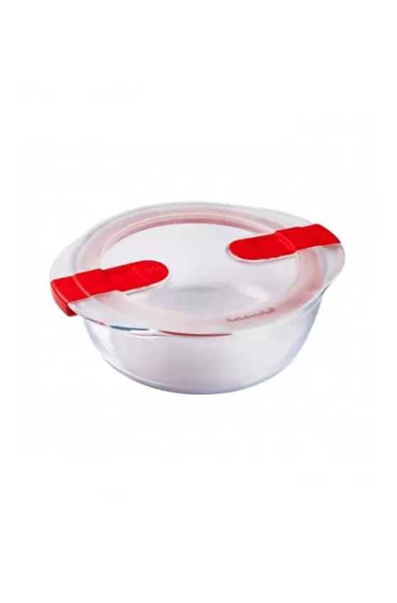 Pyrex Cook & Heat Round Glass Food Container - 1.1L
