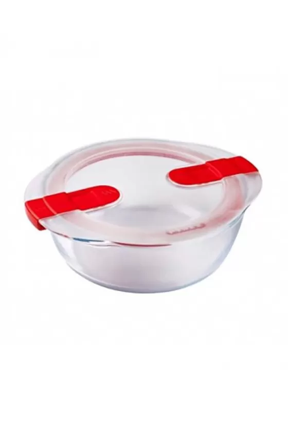 Pyrex Cook & Heat Round Glass Food Container - 2.3L
