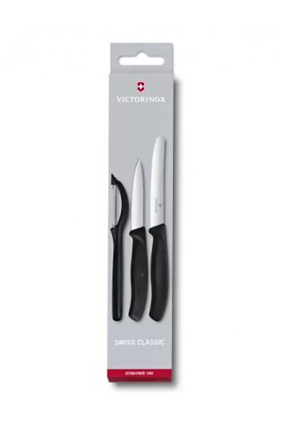 Victorinox Paring Knife Tomato & Table Knife Peeler - Black