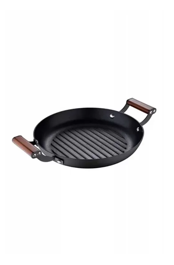 MasterPro Round Grill Plate Pressed Iron Odin - 32cm