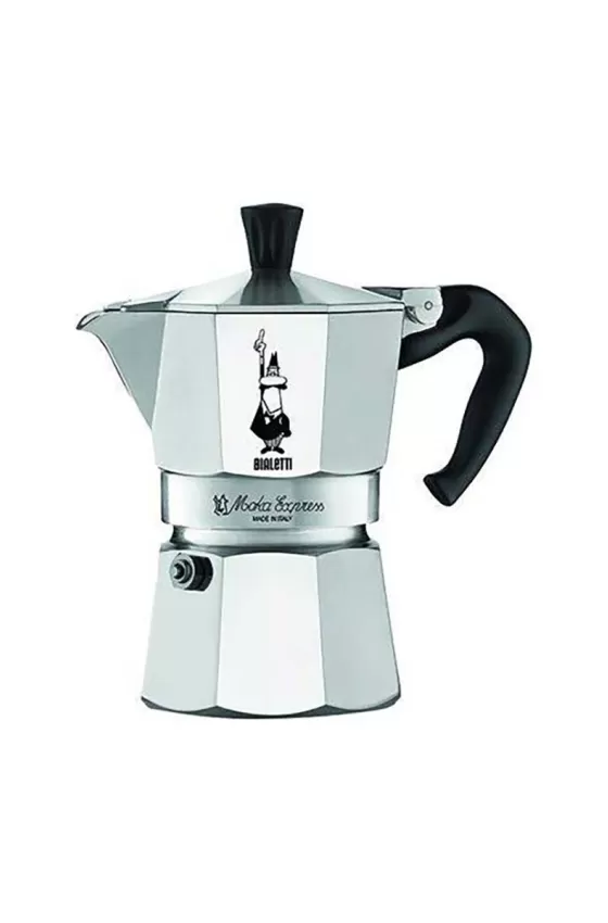 Bialetti Moka Express Coffee Maker - 1 Cup Silver