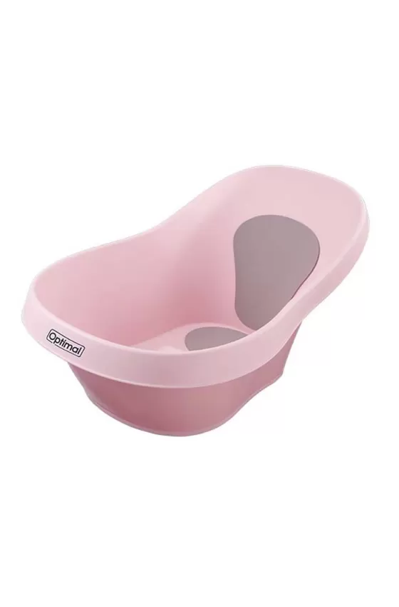 Optimal Baby Bathtub with Anti-slip EVA Pads - Pink