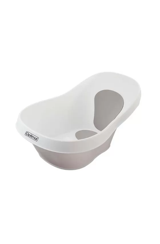 Optimal Baby Bathtub with Anti-slip EVA Pads - White
