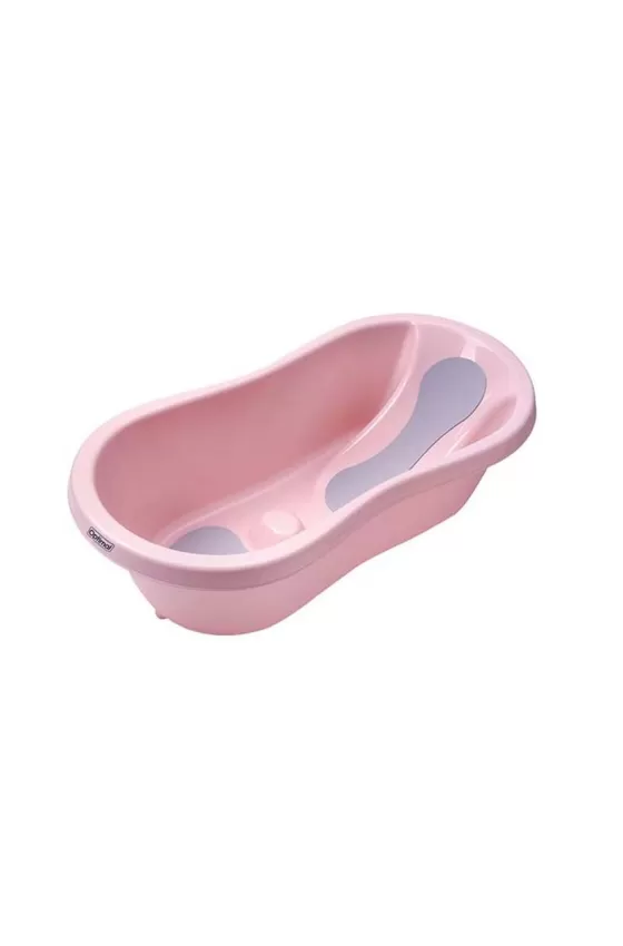 Optimal Baby Bathtub with Anti-slip Recline Pad - Pink