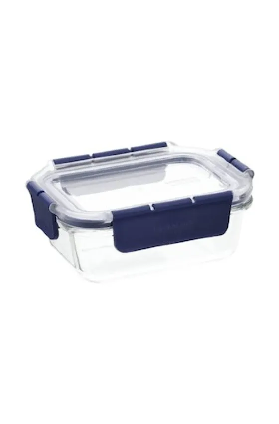 LocknLock Topclass Square Leak Proof Heat Resistant Glass Container - 380ml