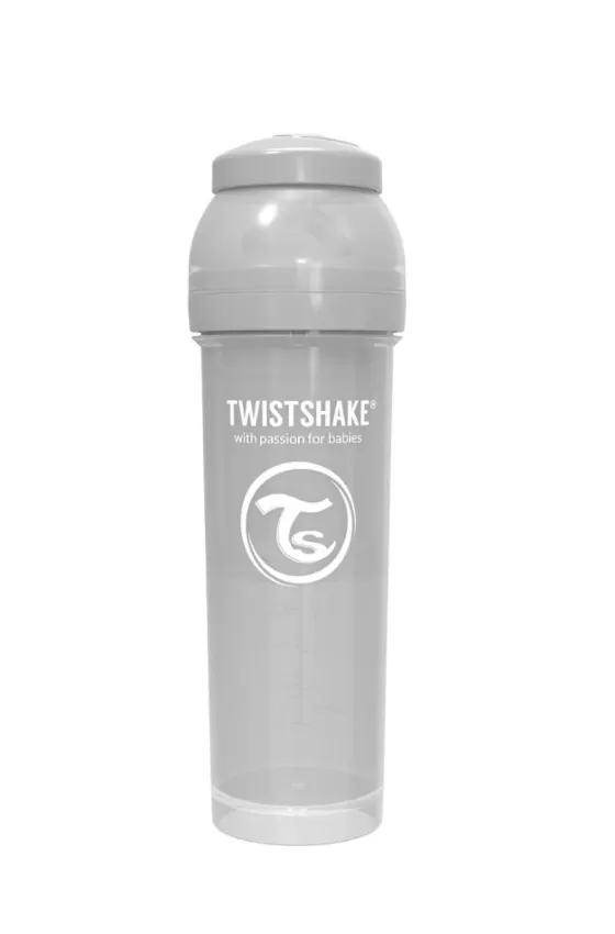 Twistshake Anticolic Bottle 330ml - Pastel Grey
