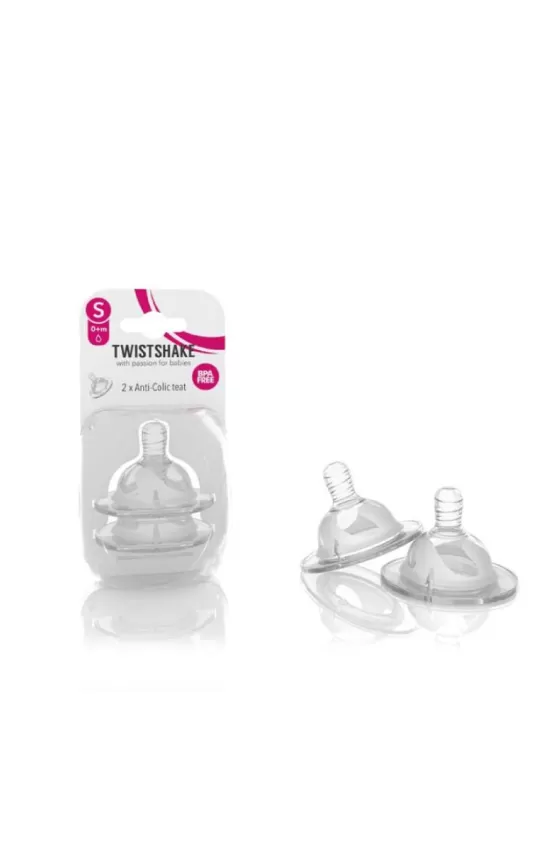 Twistshake Anticolic 2x Teats - S (0+M)