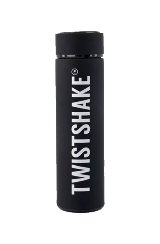 Twistshake Hot and Cold Insulated Thermos Bottle 420ml - Black