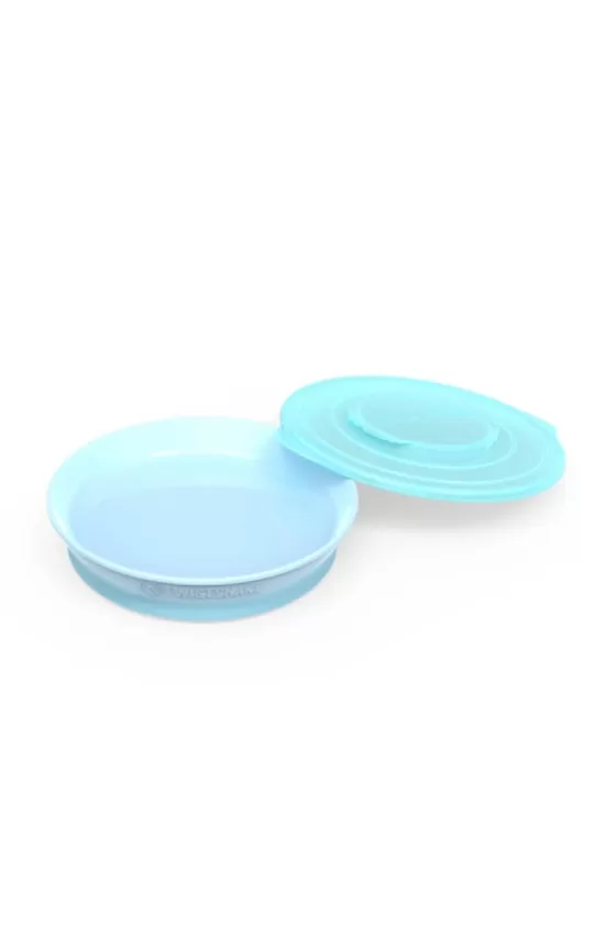 Twistshake Click Plate - Pastel Blue
