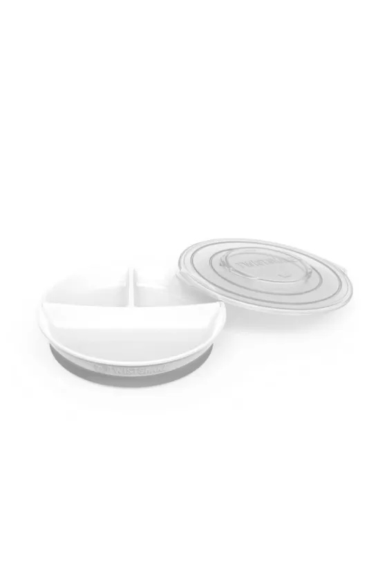 Twistshake Click Divided Plate - White