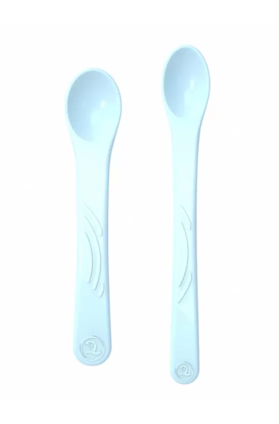 Twistshake Feeding Spoons Straight 2x - Pastel Blue